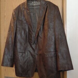 Calvin Klein Men's Faux Leather Jacket, Size L